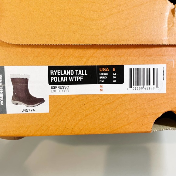 NWT Merrell Ryeland Tall Polar Waterproof Boot Womens Size 6 - Picture 9 of 9